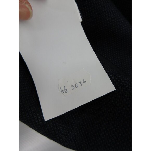 Hugo Boss Waistcoat Vest 36 Navy Virgin Wool Jacket Formal Extra Slim - Picture 10 of 12